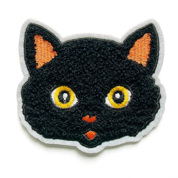 Ew People - Peeking Black Cat Patch - Black Patch For T-shirt - Bag  accessories - Patches for Jackets - Full Embroidery Iron On Patch 41412 in  online supermarket