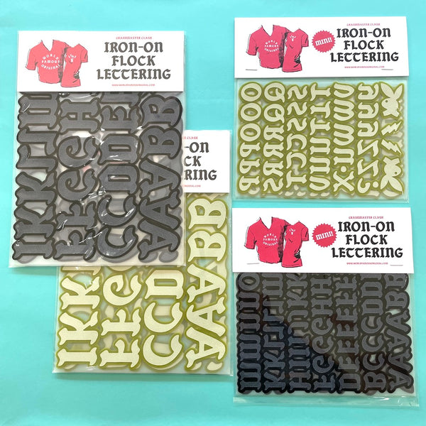 Small Half Inch Iron-on Letters