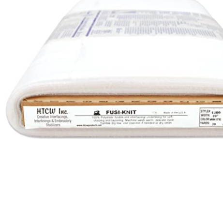 60 WIDE WHITE LIGHTWEIGHT FUSIBLE TRICOT FUSI-KNIT