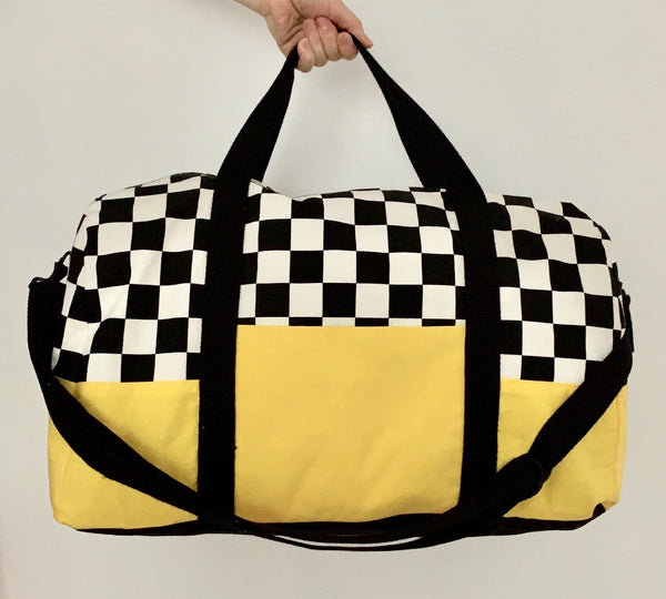 Vans checkered duffle bag hot sale