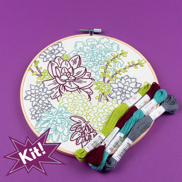 Succulent Garden Embroidery Kit – Brooklyn Craft Company