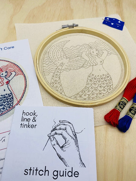 Mermaid Hair Don't Care Embroidery Kit – Brooklyn Craft Company