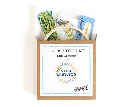 Still Growing Cross Stitch Kit – Brooklyn Craft Company