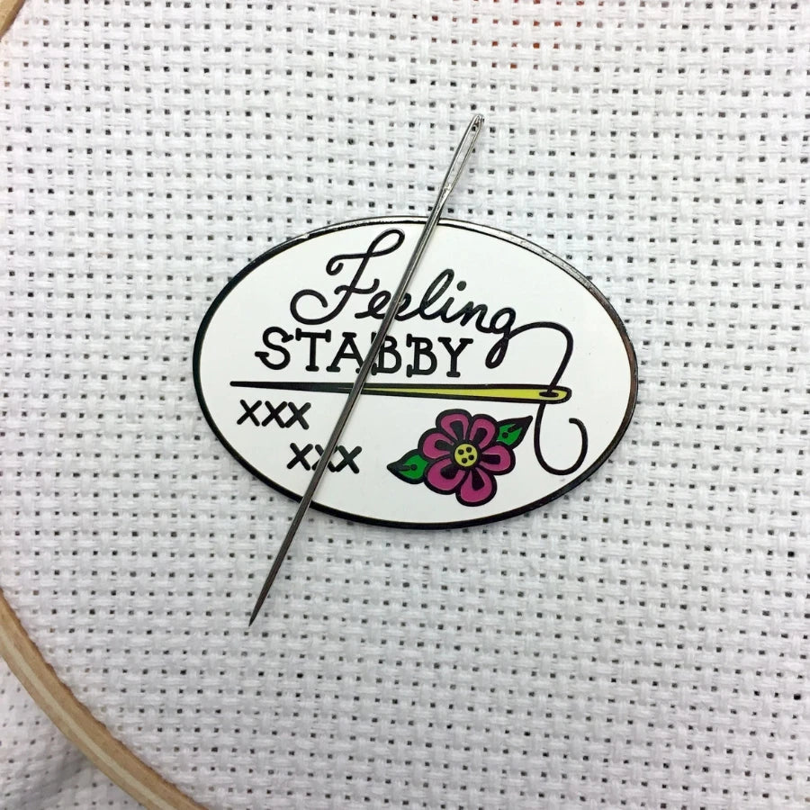 Magnetic Needle Minder - "Feeling Stabby"