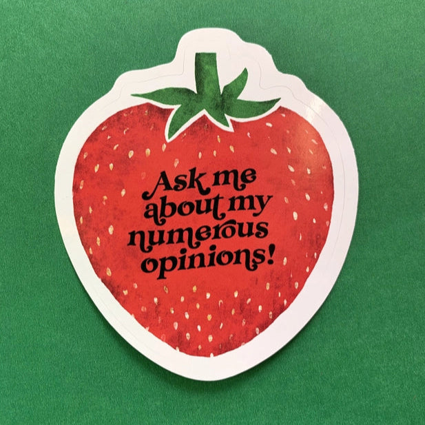 Ask Me About My Numerous Opinions Sticker Accessories MBMB