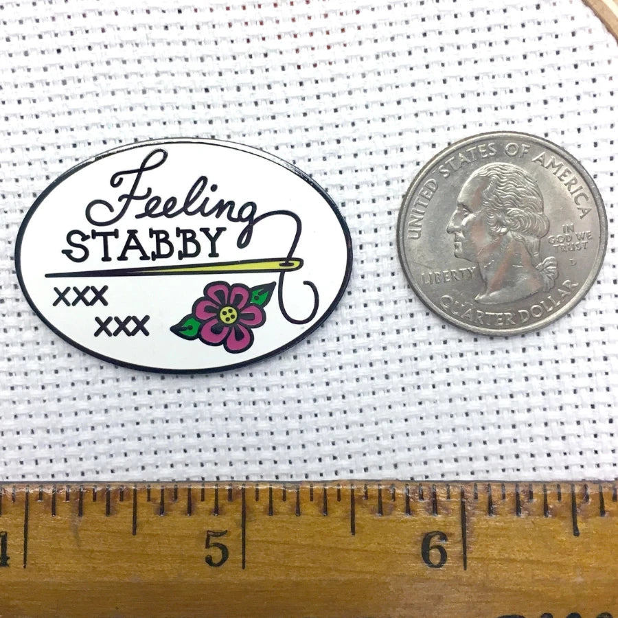 Magnetic Needle Minder - "Feeling Stabby"