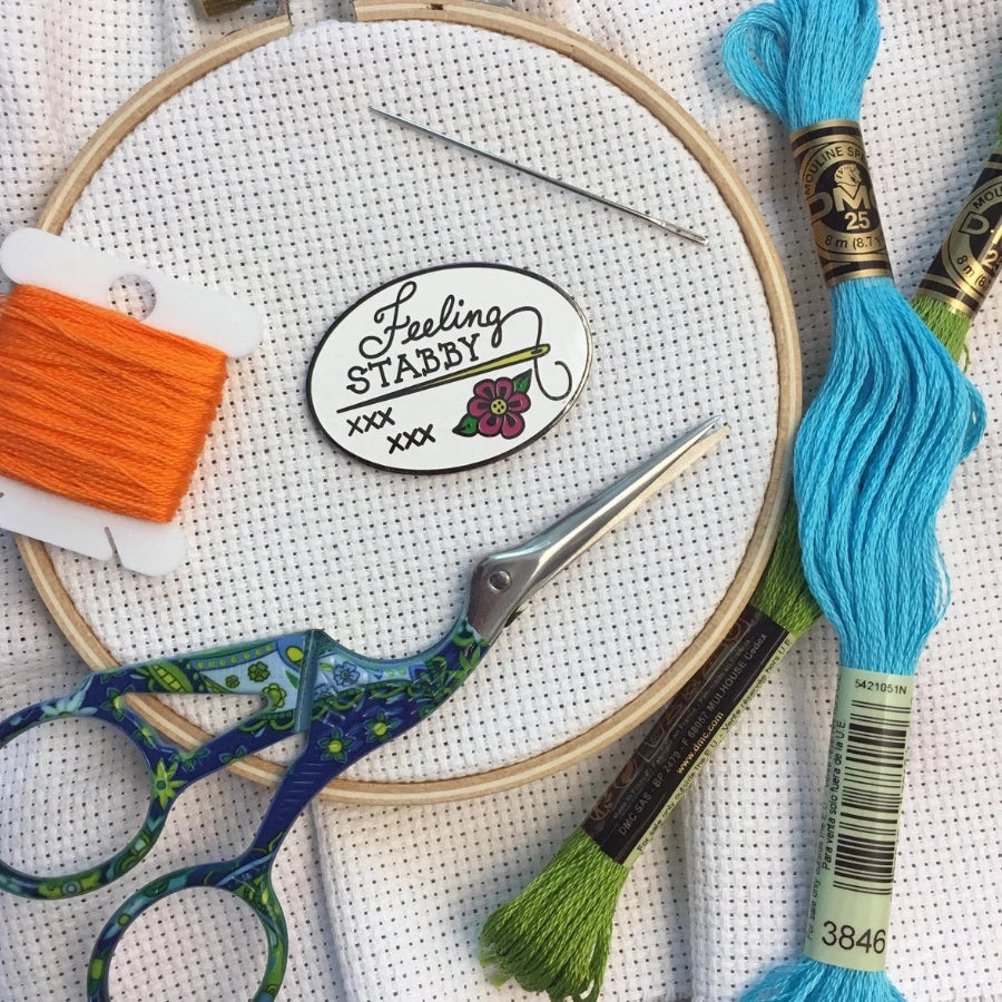 Magnetic Needle Minder - "Feeling Stabby"