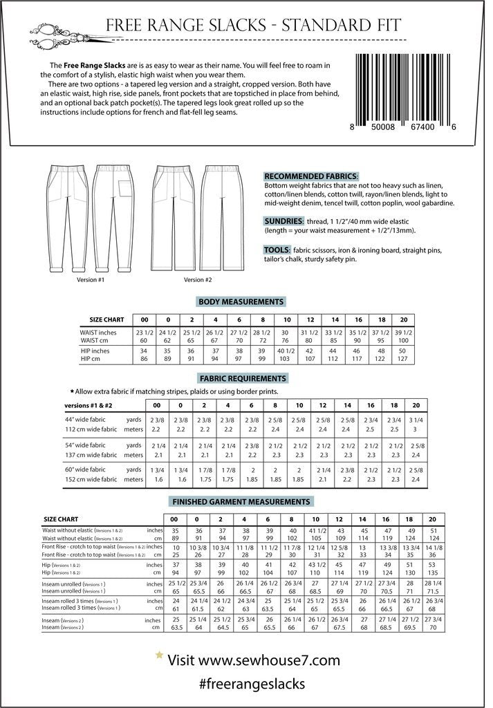 Intro to Garment Sewing - Free Range Slacks (Weeknights, 3 parts) –  Brooklyn Craft Company