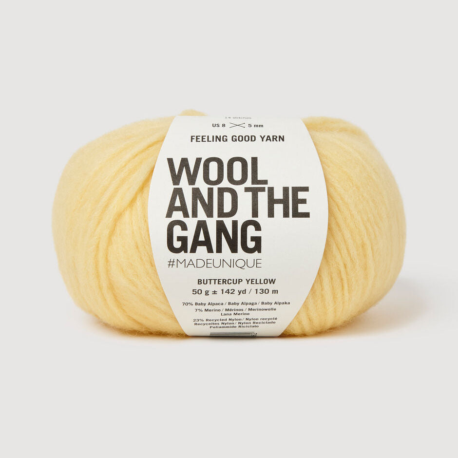 Wool and the Gang Feeling Good Yarn Wool and the Gang Buttercup Yellow