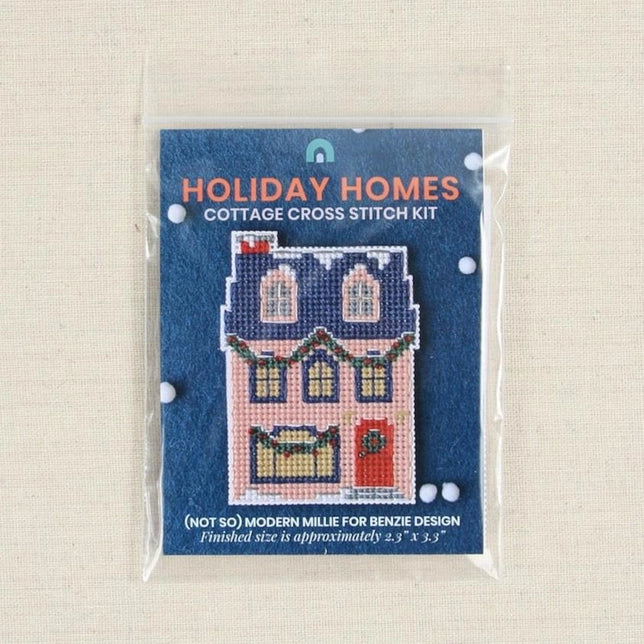 Holiday Homes Cottage Cross Stitch Kit Kit Benzie Design