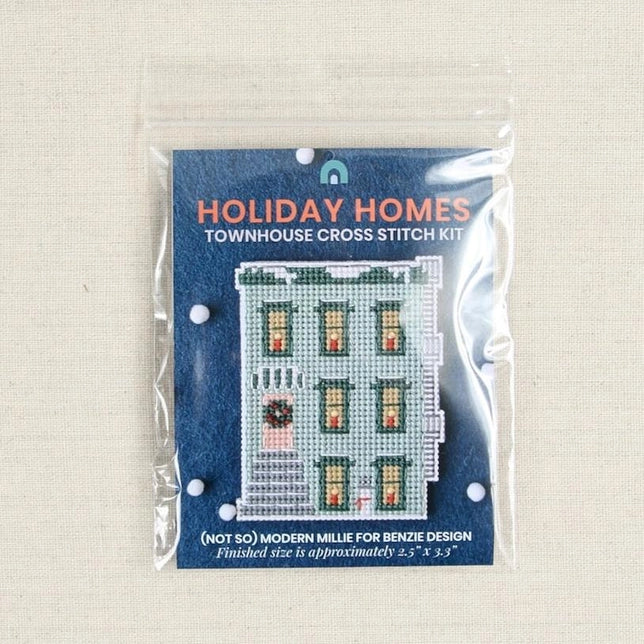 Holiday Homes Townhome Cross Stitch Kit