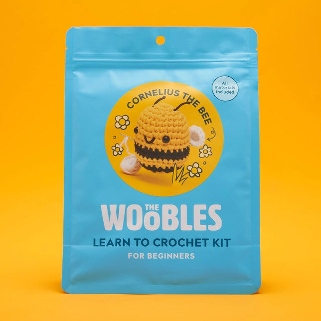 Cornelius the Bee Beginner Crochet Kit Kit The Woobles