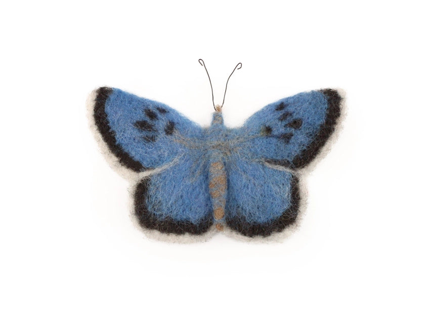 Large Blue Butterfly Needle Felt Kit Kit The Makers