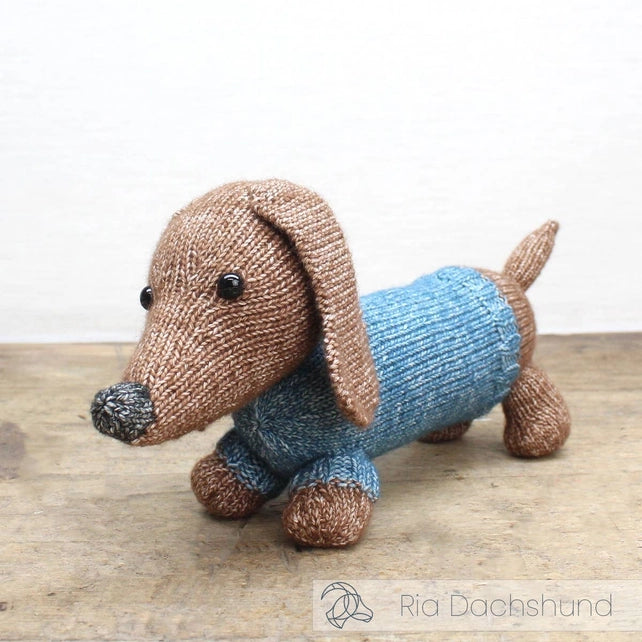 DIY Knitting Kit - Ria Dachshund Kit Hardicraft USA