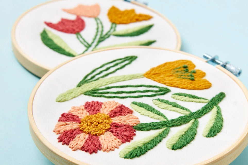 Beginner Embroidery Kit - 3 Projects Kit Zollie