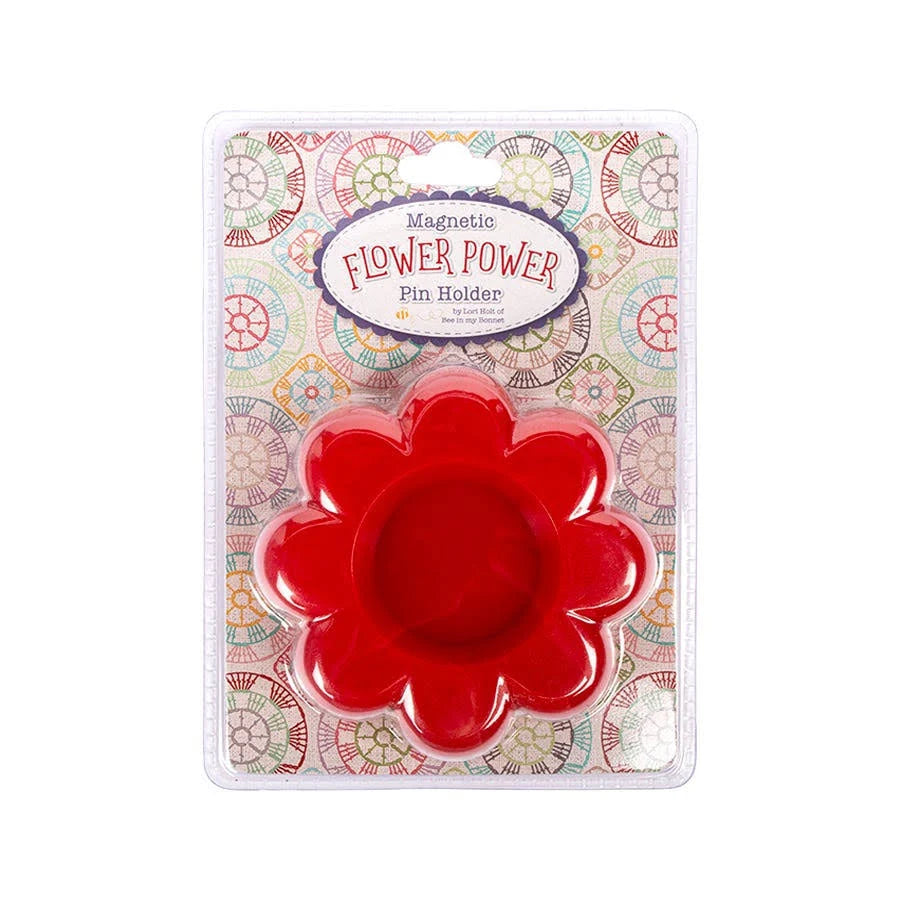 Calico Flower Power Magnetic Pin Holder Notions Riley Blake Designs