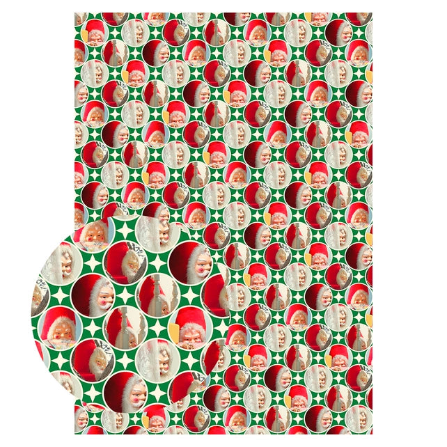 Creepy Santa Mixed Gift Wrapping Paper Set