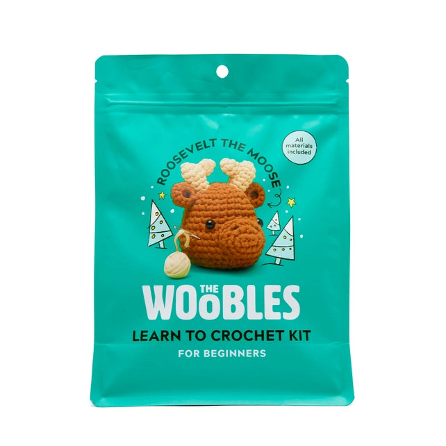 Roosevelt the Moose Beginner Crochet Kit Kit The Woobles