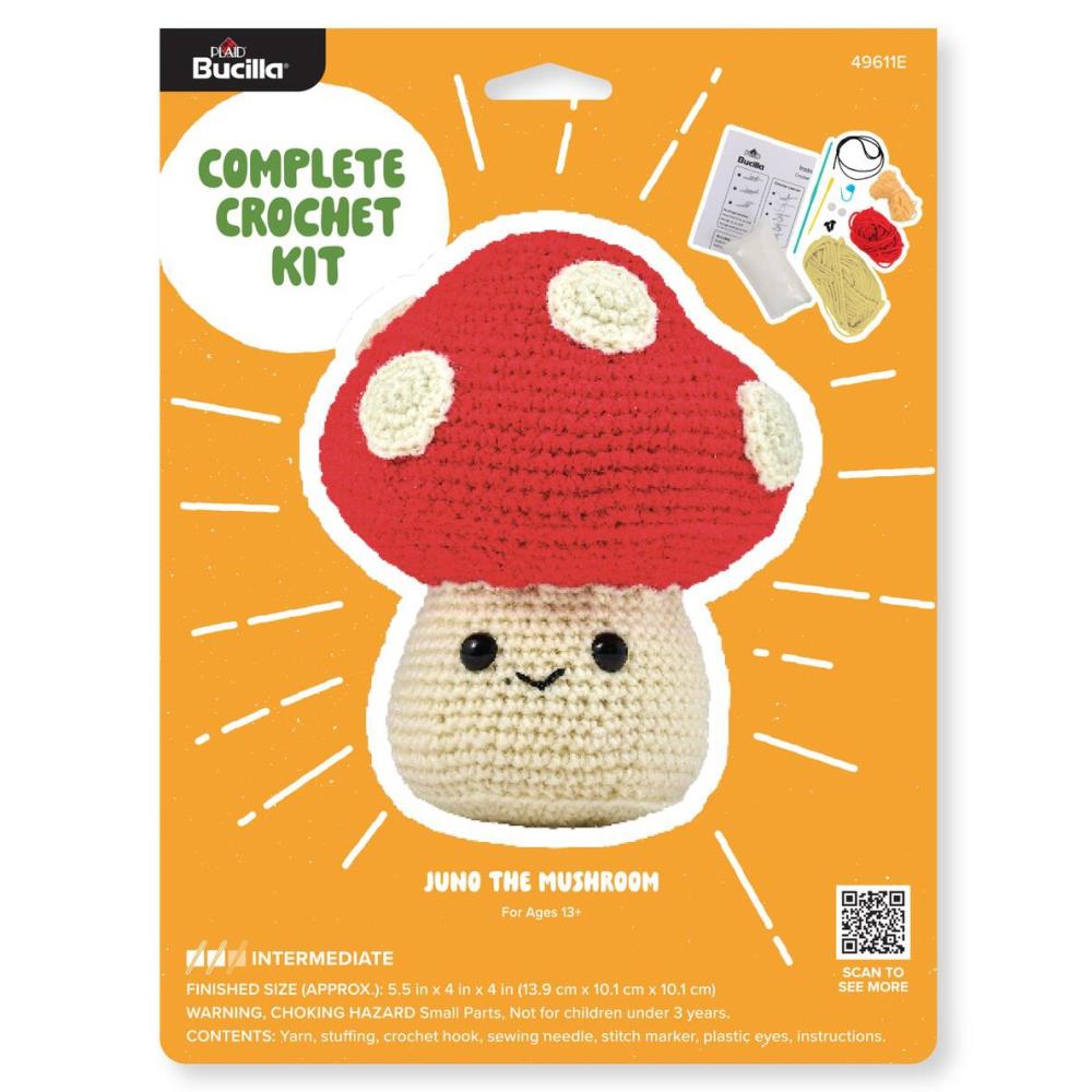 Mushroom Amigurumi Crochet Kit Kit Bucilla