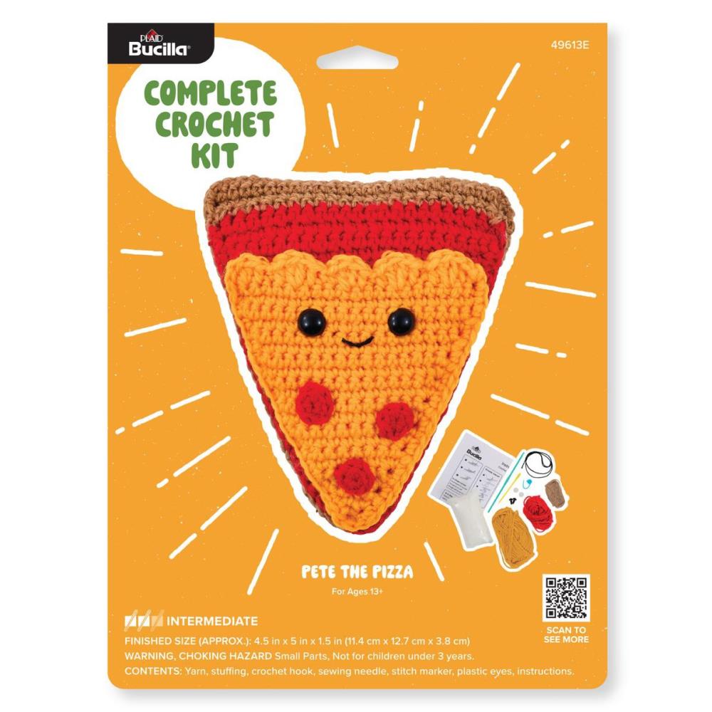 Pizza Amigurumi Crochet Kit Kit Bucilla