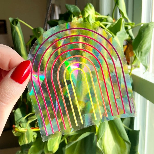 Retro Rainbow Suncatcher Decoration Boss Dotty Paper Co