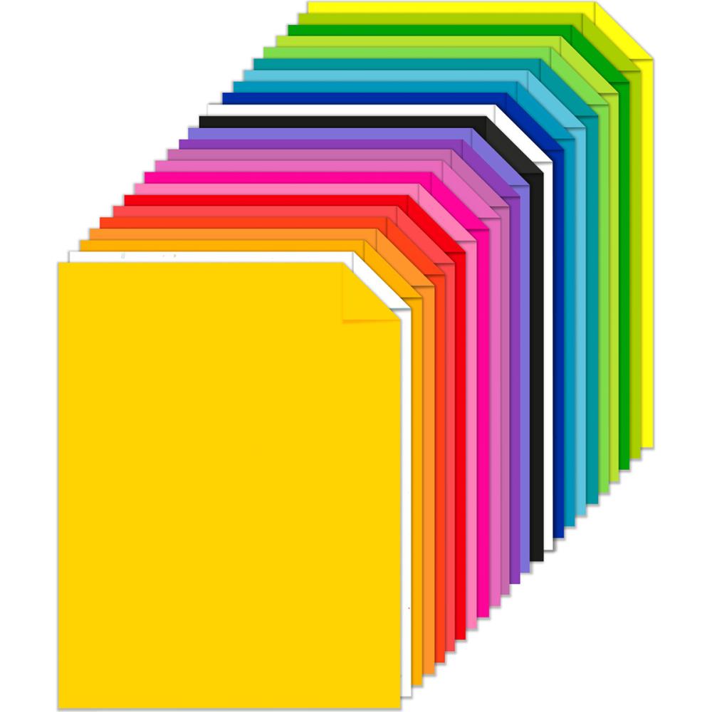 Astrobrights 8.5 x 11 65 lb/176 GSM Color Cardstock Tropical 5-Color Assortment - 50 ct