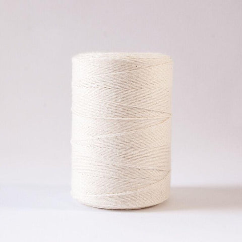 Soft Cotton Macrame Cord 4 mm - White