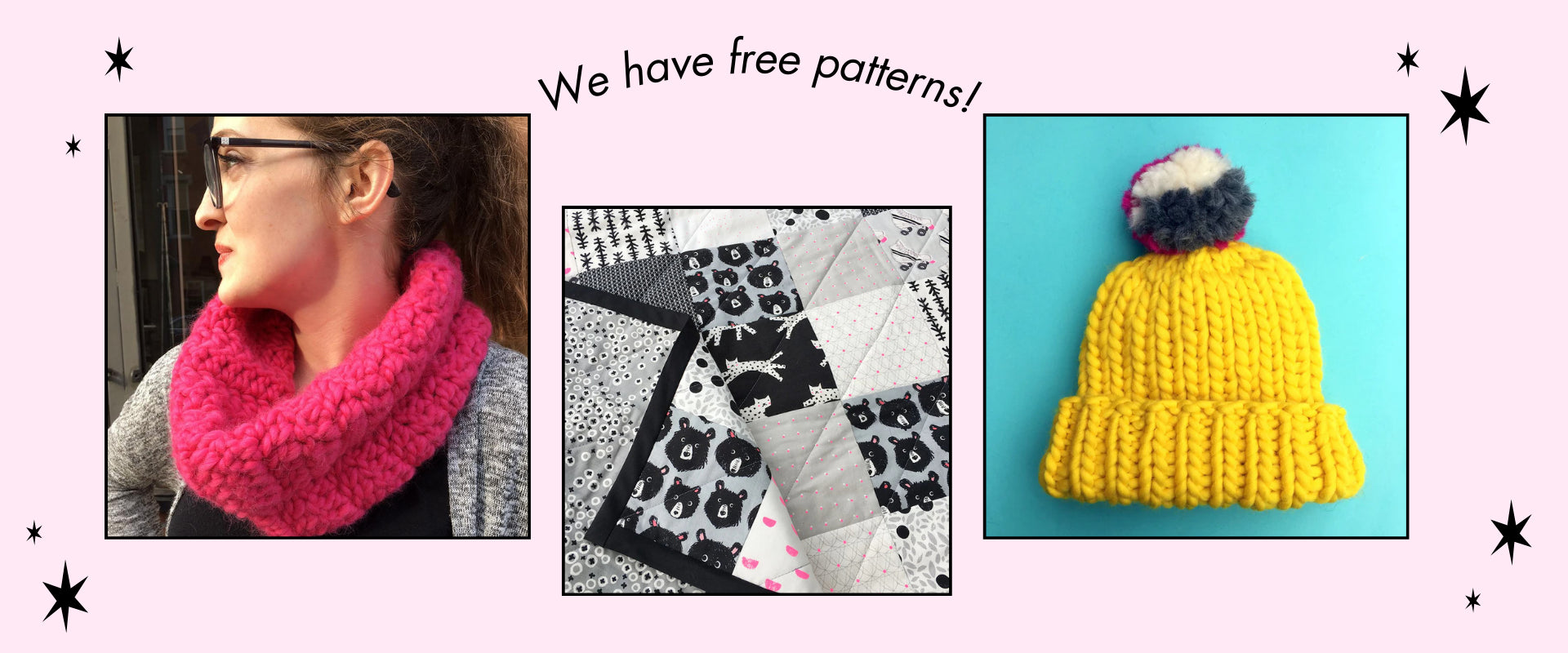 Free patterns on our blog